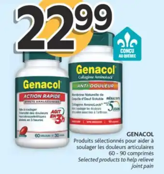 Brunet Produits sélectionnés pour aider à soulager les douleurs articulaires genacol offer