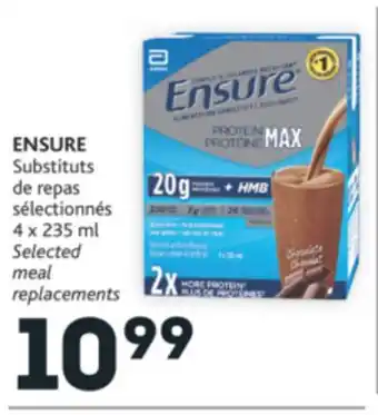 Brunet Ensure substituts de repas sélectionnés offer