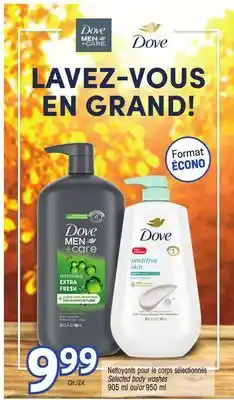 Uniprix Dove nettoyants pour le corps sélectionnés/selected body washes offer