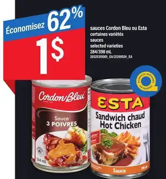 Maxi Sauces cordon bleu ou esta offer