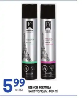Uniprix French formula fixatif/hairspray offer