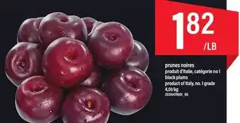 Maxi Prunes noires offer