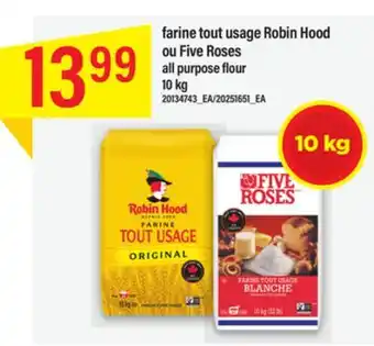 Maxi Farine tout usage robin hood ou five roses offer