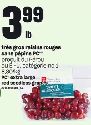 Provigo Très gros raisins rouges sans pépins pc offer