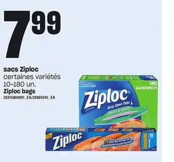 Provigo Sacs ziploc, 10-180 un offer