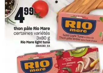 Provigo Thon pâle rio mare, 3x80 g offer