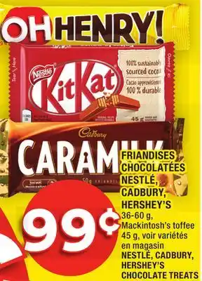 Super C Friandises chocolatées nestlé, cadbury, hershey's | nestlé, cadbury, hershey's chocolate treats offer