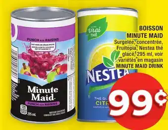 Super C Boisson minute maid | minute maid drink offer