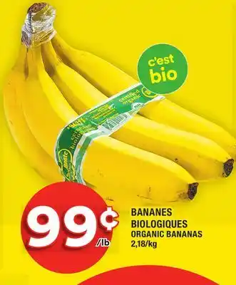 Super C Bananes biologiques | organic bananas offer
