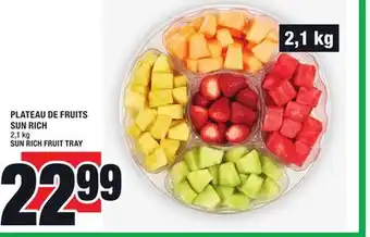 Super C Plateau de fruits sun rich | sun rich fruit tray offer
