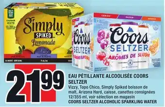 Super C Eau pétillante alcoolisée coors seltzer | coors seltzer alcoholic sparkling water offer