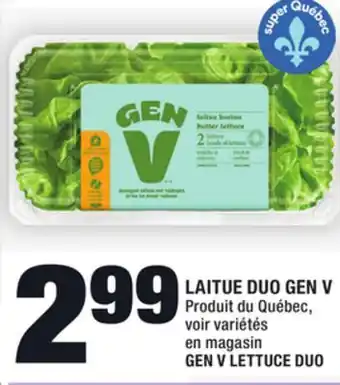 Super C Laitue duo gen v | gen v lettuce duo offer