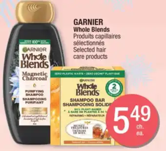 Jean Coutu Garnier whole blends selected hair care products offer