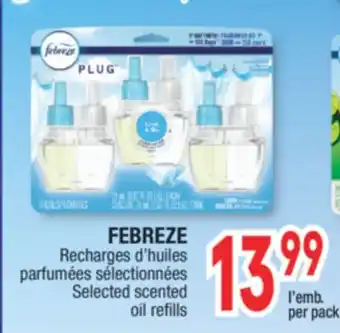 Jean Coutu Febreze selected scented oil refills offer