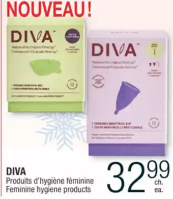 Jean Coutu Diva feminine hygiene products offer