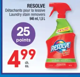 Jean Coutu Resolve laundry stain removers offer