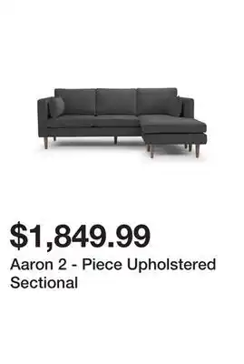 Wayfair Aaron 2 - piece upholstered sectional offer