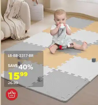 Shopper+ Soft foam eva play mat with borders, 18 pcs yellow three mixed colors mat - livingbasics offer