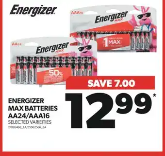 Real Canadian Superstore Energizer max batteries aa24/aaa16 offer
