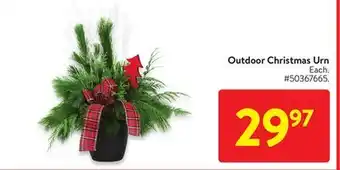 Walmart Outdoor christmas urn offer