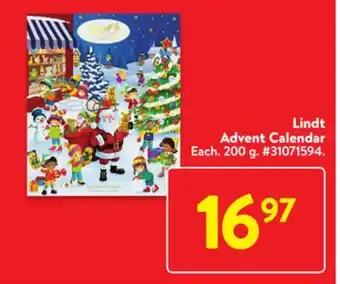 Walmart Lindt advent calendar offer