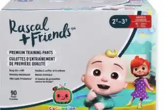 Walmart Rascal + friends jumbo box diapers or cocomelon training pants offer