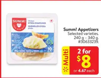 Walmart Summ! appetizers offer