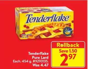 Walmart Tenderflake pure lard offer