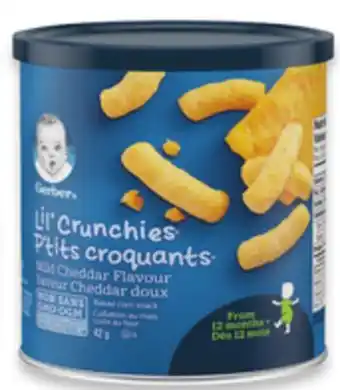 Walmart Gerber lil' crunchies or puffs offer