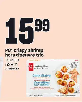 Independent Grocer Pc crispy shrimp hors d'oeuvre trio, 528 g offer