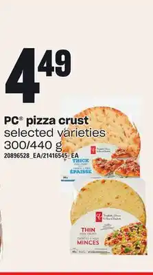 Independent Grocer Pc pizza crust, 300/440 g offer