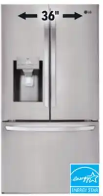Lowe's Lg 28 cu.ft. refrigerator offer