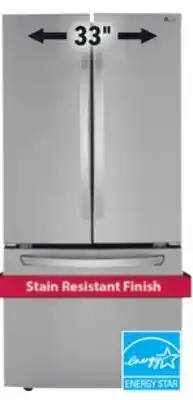Lowe's Lg 25 cu. ft. refrigerator offer