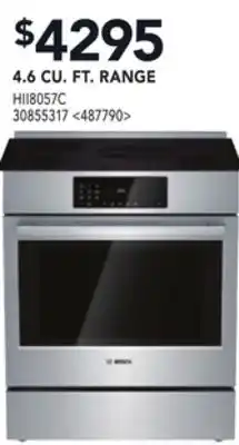 Lowe's Bosch 4.6 cu ft. range offer