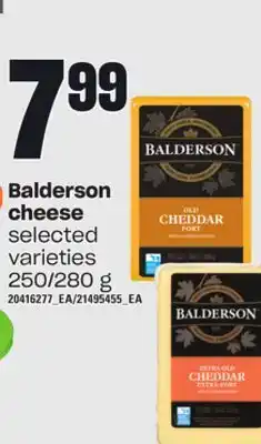 Independent Grocer Balderson cheese, 250/280 g offer