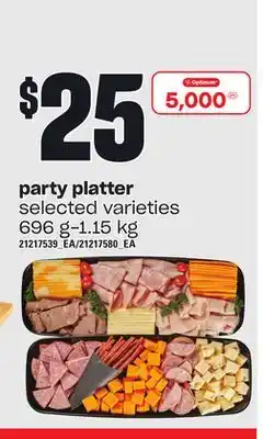 Independent Grocer Party platter, 696 g-1.15 kg offer