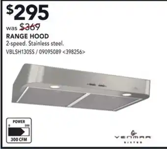 Lowe's Venmar range hood offer