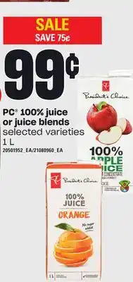 Independent Grocer Pc 100% juice or juice blends, 1 l offer