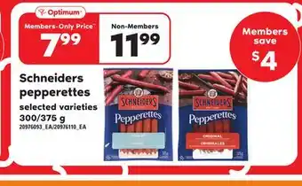 Independent Grocer Schneiders pepperettes, 300/375 g offer