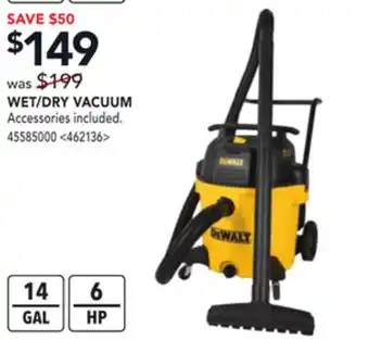 Lowe's Dewalt wet/dry vacuum offer
