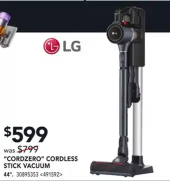 Lowe's Lg cordzero cordless stick vacuum 44 offer