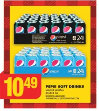 No Frills Pepsi soft drinks, 24x355 ml offer