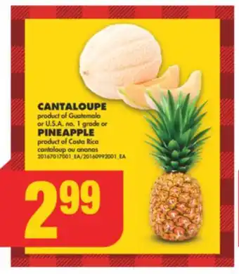 No Frills Cantaloupe or pineapple offer