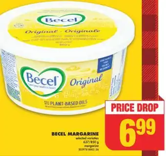 No Frills Becel margarine, 637/850 g offer