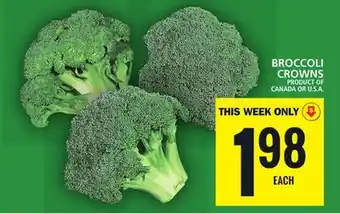 Food Basics Broccoli crowns offer
