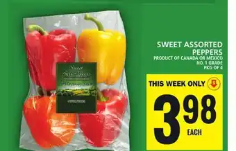 Food Basics Sweet assorted peppers offer