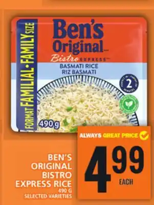 Food Basics Ben's original bistro  express rice offer