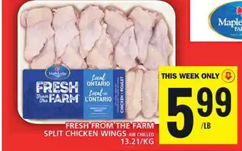 Food Basics Fresh from the farm split chicken wings offer
