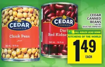 Food Basics Cedar canned beans offer