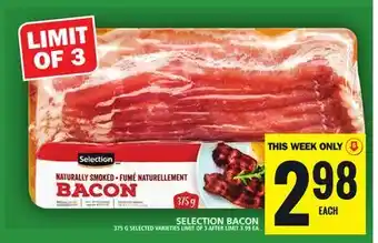 Food Basics Selection bacon offer